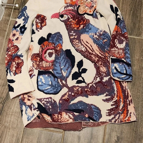 ANTHROPOLOGIE ▪️’Sleeping in Snow’‎ Foret Cardigan Sweater. Rare - Picture 4 of 8